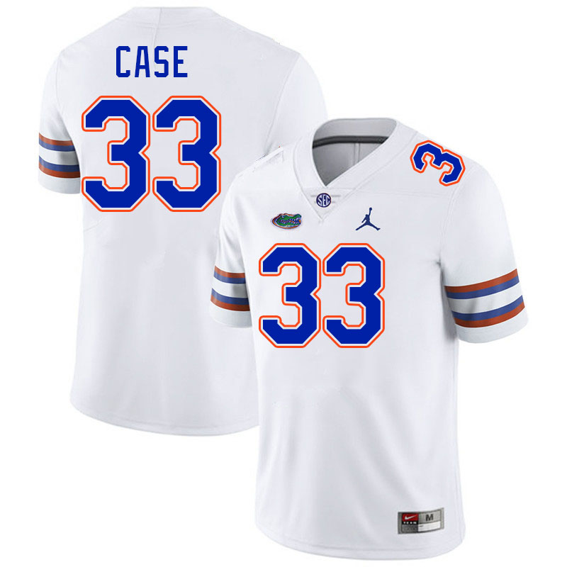 Florida Gators #33 Brian Case College Football Jerseys Stitched-White